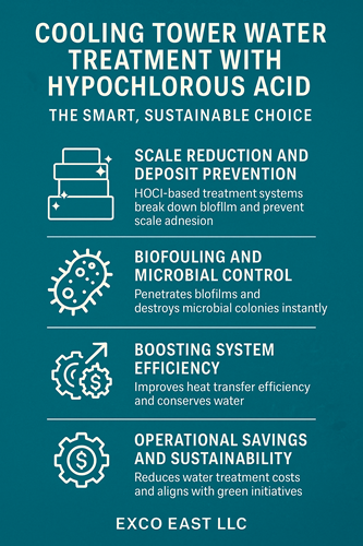 Cooling Tower Water Treatment with Hypochlorous Acid: The Smart, Sustainable Choice