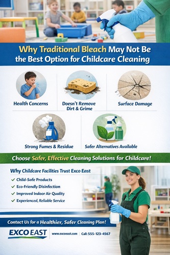 Why Traditional Bleach May Not Be the Best Option for Childcare Cleaning