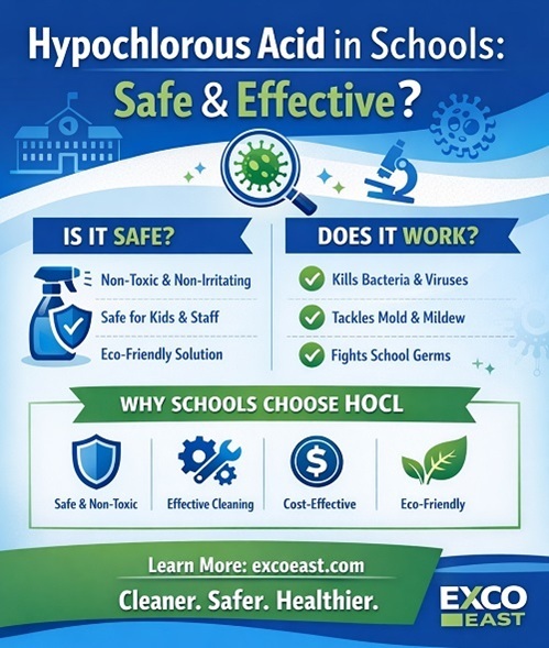 HOCL in Schools: Is it Safe for Daily Use And Does It Kill Common School Germs?