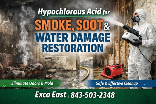 How Hypochlorous Acid Works for Smoke, Soot, and Water Damage Restoration